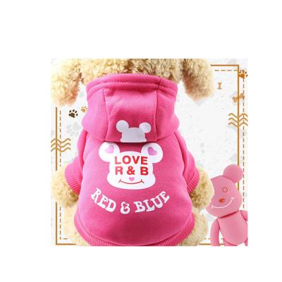 China Viable Fashionable Winter Dog Cartoon Warm Hoodie For Medium Small Dogs for sale