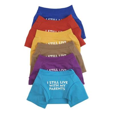 China Summer / Spring Sustainable Dog Clothes Soft Letters PrintedFashion T Shirt For Medium Small Dogs for sale