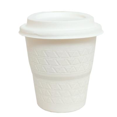 China Customized 8 Oz Disposable Black Printed Paper Coffee Cup With Lid for sale