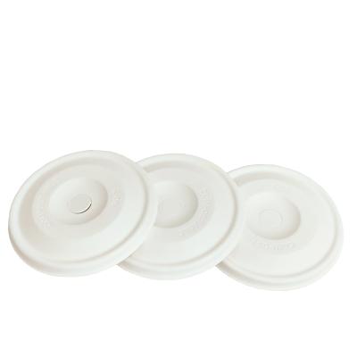 China Plant fiber biodegradable eco-friendly lid suitable for biodegradable coffee paper cups for sale