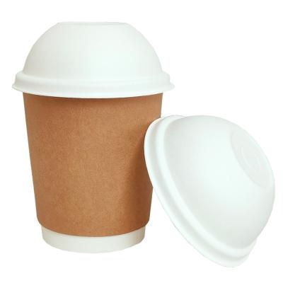 China Biodegradable Factory Hot Sale Fibers Bagasse Eco-friendly Disposable Cup Lid for sale