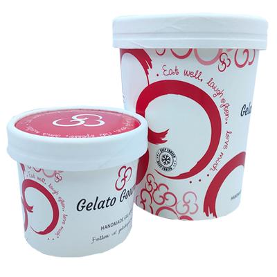 China Recycled Materials Ice Cream Paper Cup Design High Quality Exquisite Printing Disposable Ice Cream Paper Cup for sale