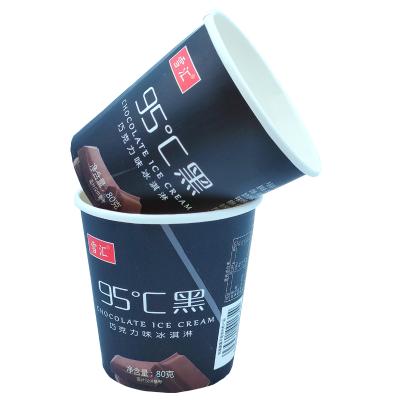 China Disposable New Product 350ml Fried Yogurt Packing Bowl Thickened High Quality Ice Cream Bowl for sale