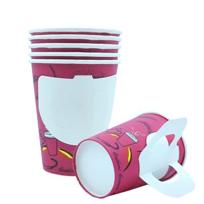 China 70oz Style Disposable Disposable Handle Cup Hot Beverage Coffee Insulation Handle Paper Cup for sale