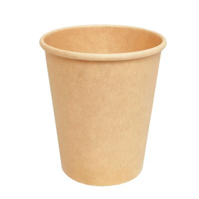 China High Quality Single Wall Disposable Cup Hot Single Wall Disposable Tea Coffee Drinkware 8oz Paper Wrapping Paper Cups for sale