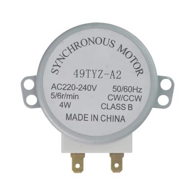 China Household for synchronous motor 220v D type galanz microwave oven motor rotary shaft 49tyz-A2 new for sale