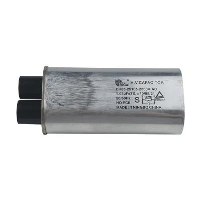 China Power CH85 2500v 1.05uF Color Blue Microwave Capacitor Drying Equipment High Voltage High Voltage Capacitor for sale