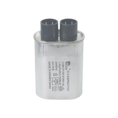 China bicai 2100v 1.0UF General Purpose Microwave Capacitor 3+3 High Voltage Thick Slices Te koop