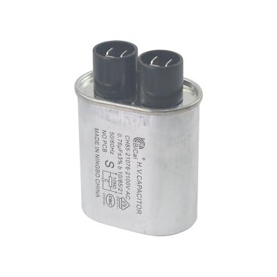 Cina General Purpose Bicai 2100v 0.76UF 3+3 Insert Thick Microwave High Voltage Capacitor in vendita