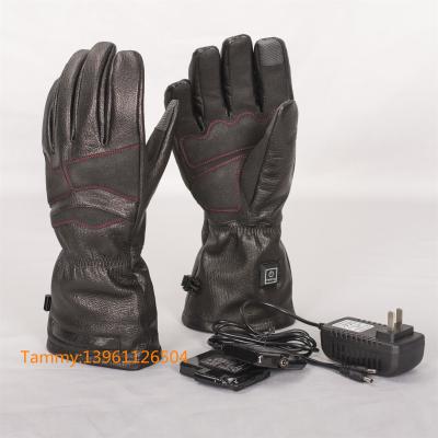 China Waterproof and windproof 7.4V heated cycling gloves for sale