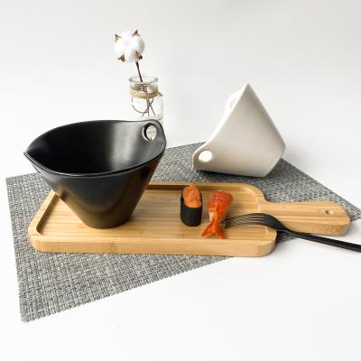 China Wholesale price viable popular items ceramic noodle bowl and ramen bowl for kitchen and restaurant usgae for sale