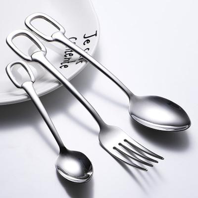 China Wholesale Price 304 Stainless Steel Flatware Spoon Fork Knife Viable Wholesale Price Cutlery Sets For Hotel Use 4pcs for sale