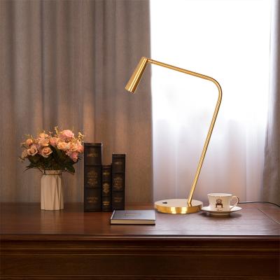 China Masivel Minimalist Table Lamp Desk Light Brass/Chrome Minimalist 3.6W Led Desk Lamp lamparas for sale