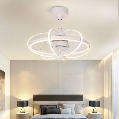 China Modern Modern Ceiling Fan Lights Fan Remote Control Lamps Invisible Ceiling Lights Fan Lighting Dimmable Lamp Home Indoor Decoration for sale