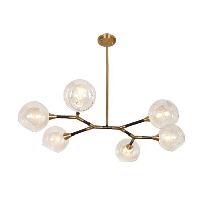 China Masivel Pendant Lights Contemporary Luxury E14 Sputnik Glass Shade E14 Decorative Chandelier for Living Room for sale