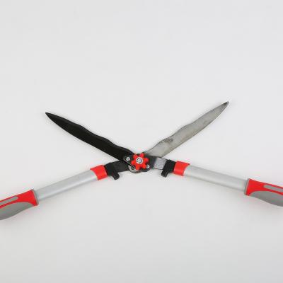 China Portable Hot Selling Long Handled Garden Scissors Carbon Steel Shears Anti-Slip Handle Hedge Shears For Garden Flower for sale