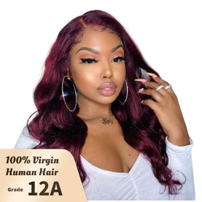 China Wholesale Short Body Wave Hair Wigs For Black Women Vendors HD Virgin Water Wave Full Lace Frontal Closure Curly Wigs for sale