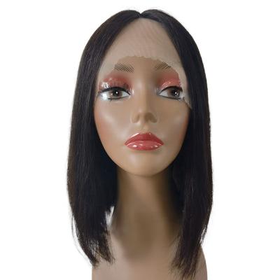 China Cheap Water Wave Wholesale 100% Natural Raw Brazilian Human Hair Straight Women HD Lace Bob Short Wig For Black Front Human Hair Wigs for sale