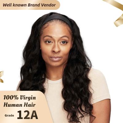 China Full Lace Front Wigs Wave Hair Band Wig HD Virgin Brazilian Deep Curly Frontal Braided Hair Vendors Full Closure Wigs for sale