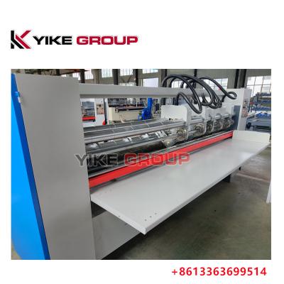 China YK-2000 Thin Blade Slitter Scorer Machine Gekrompen kartonnen doos maken Te koop