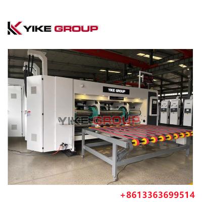 China Automatic Lead Edge Flexo 4 Color Printer Slotter Diecutter Machine ISO CE Listed for sale