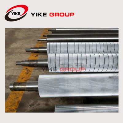 China Cardboard Single Facer Corrugated Roller High Precision Tungsten Carbide Flute for sale