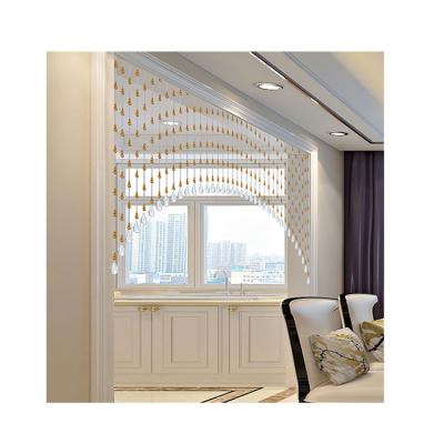 China Home Frame Installation External Door Beads Curtains Glass Beaded Curtains Arch Beaded Curtain for sale