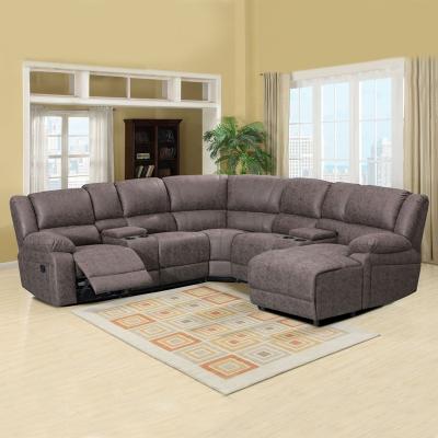 China (Other) Factory Wholesale Price Adjustable Sectional Recliner Sofa Set with Convertible for sale