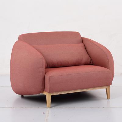 China CY New Trend Style Modern Cheap Price Adjustable Fabric Velvet Armchair (Other) Leather Wooden Living Room Sofa Chair for sale