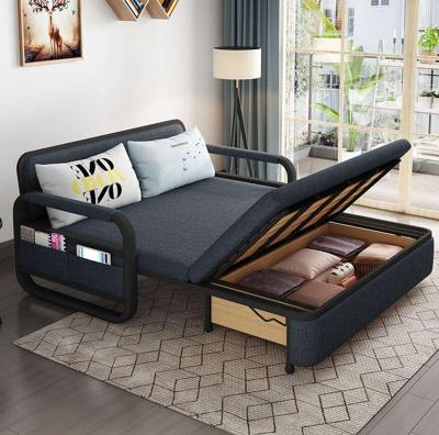 China Small Simple Modern Living Room Prices (Others) CY Adjustable Cheap Prices Folding Sofa Cum Bed Foldable Sofa Bed With Storage for sale