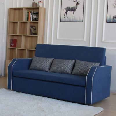 China (Others) Beautiful 2Seat Blue Adjustable Sofa Home Furniture Soft Luxury Couch Chesterfield Sofa Living Room Sofa Bed CY Velvet Fabric 3 4 Seat for sale