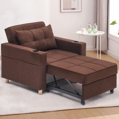 China Hot Selling Adjustable Cheap Price CY (Others)Simple Modern Living Room Small Prices Folding Foldable Sofa Bed Cum Brown Bed Sofa for sale