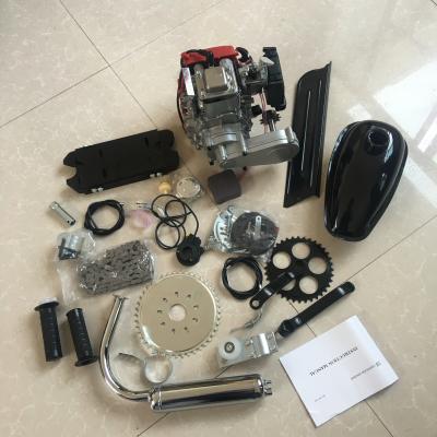 China chain drive 4 stroke 49cc gasoline engine kit for bicycle with width 2.5L crank and axle for sale