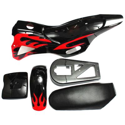 China 43cc 47cc 49cc Plastic Dirt Bike Fairing Cover Shock Absorber Plate Guard Seat For Dirt Bike for sale