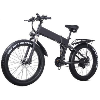 China Factory OEM&OEM Alloy Folding Bike Battery 1000W Electric Aluminum Motor Folding Bike 26