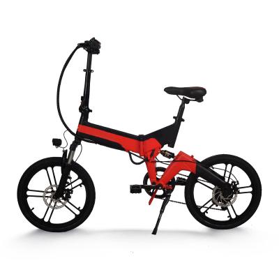 China Customizable Ebike Folding 20Inch Full Suspension 48V Promotional Electric Bike Full Suspension Folding City Electric Bike Swap Ebike City ebike for sale