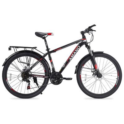 China Hot Selling Mountain Bike High Tensile Steel Frame mtb Bicycle 21 Speed ​​Alloy Steel Mountain Cycling Gacbaga And Shock Absorbers for sale