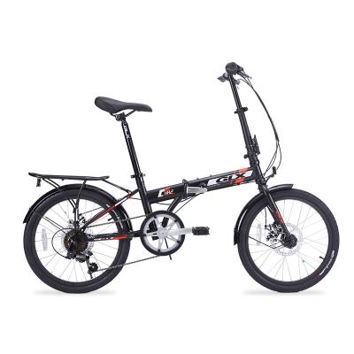 China High quality foldable bicycle steel 6 speed wheel size alloy v brake a-bike 20 inch folding bike pocket bicicleta for sale