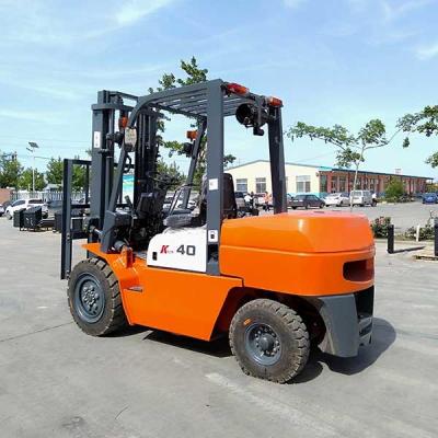 China 4000kgs Diesel Lift Truck 3 Stage Full Free Lift 4.5m Mast Counter Balance for sale