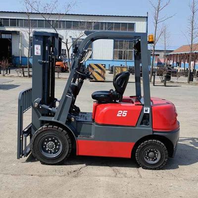 China Container Mast 4.5m 2.5T Diesel Powered Forklift Sideshift Solid Tires for sale