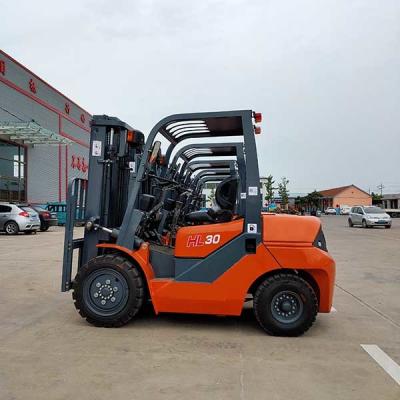 China Duplex 4m Diesel Powered Forklift ISUZU C240 Small Warehouse Forklift 3000kgs for sale