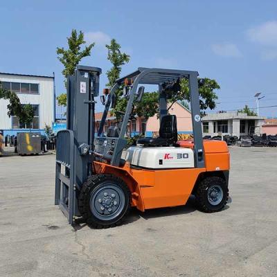 China 3T Benzin-Forklift-LKW Lagercontainer Mast 4,8m Gegengewicht-LKW zu verkaufen