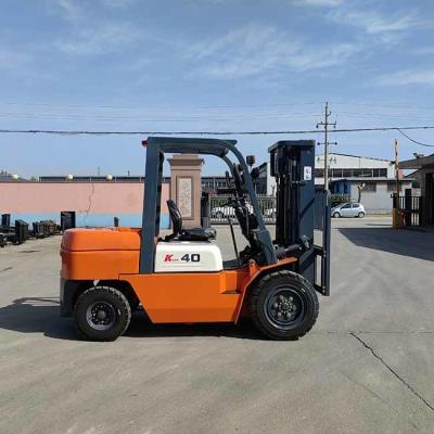 China Orange 4000kg Gasoline Forklift CPCD40 Gasoline Counterbalance Forklift Truck for sale