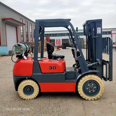 China 3.5 Ton LP Gas Forklift Wide View Mast Lpg Powered Forklift Used In Warehouse for sale