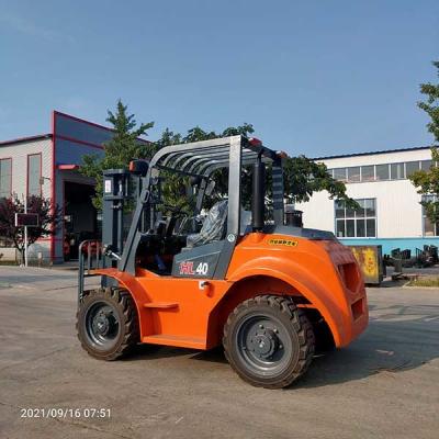 China Chinese YUNNEI Diesel Engine 4X4 Forklift 3500kg All Terrain Forklift for sale