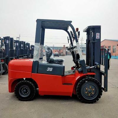 China 3500kgs Diesel Counterbalance Chinese Xichai Diesel Engine Forklift Used In Warehouse for sale