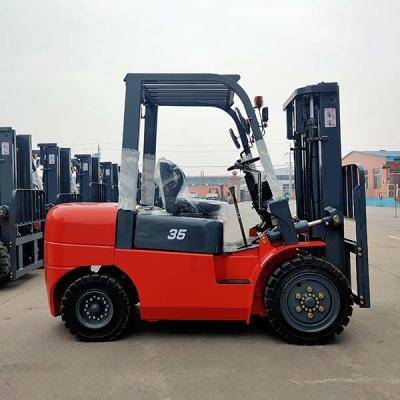 China ISUZU C240 3 Ton Diesel Forklift Container Mast 3000kgs Diesel Engine Forklift for sale