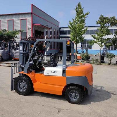 China 5000kgs Counter Balance Lift 5 Ton Forklift Quanchai Diesel Operated Forklift for sale