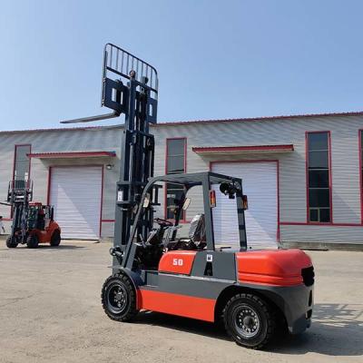 China FD50T 5 Ton Forklift Diesel Counterbalance Fork Truck Japanese ISUZU 4JG2 for sale