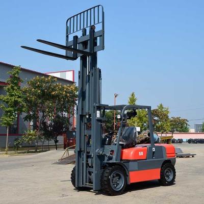 Cina CPCD50 carrello elevatore diesel da 5 tonnellate da 4,5 m di mastro da 5000 kg di contrappeso in vendita